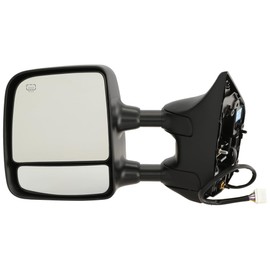 JC Whitney Driver Side Mirror Compatible with Nissan Titan 2004-2015 Power, Heated, Chrome, LE/SL Models JNS79CL