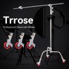 Trrose 3 Packs Swivel Caster Wheels Set, Professional C Stand