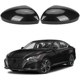 Carbon Fiber Direct Replacement Mirror Cover for 2019-2024 Nissan Altima, OEM #: 96374-6CA9A, Directly Replace Style, Not Sticker Style