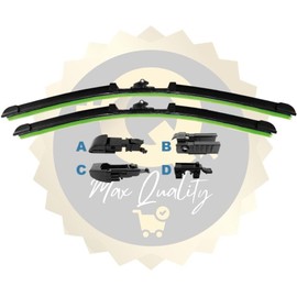 Juego de Escobillas Limpiaparabrisas Delanteras compatible con Vw Polo Vento 2013 2014 2015 2016 2017 2018 2019 2020 2021 2022 (24" + 16") Xsports