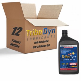 TriboDyn TRI-EX Full Synthetic Motor Oil (0W-20, 12 Quart Case)