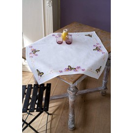 Vervaco Aida Tablecloth Butterflies, Cotton Blend Assorted, 36 x 14 x 14 cm