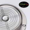 Large Flanged Metal Circular Angle Spirit Bubble Degree Level (Green