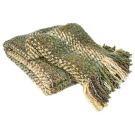 Kennebunk Home Ombre Luxurious Woven Throw, 3'9" x 6', Bark