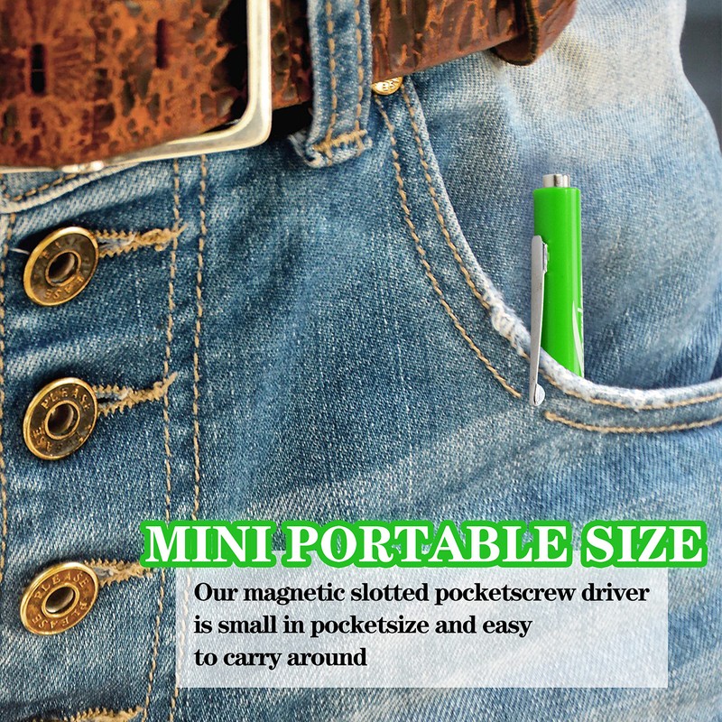 TASAN RACING 10Pcs Mini Tops and Pocket Clips Pocket Screwdriver
