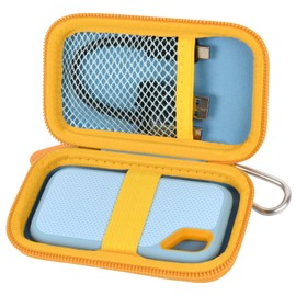 Case Compatible with SanDisk 1TB 2TB 500GB 4TB/for PRO Extreme Portable SSD, External Solid State Hard Drive Storage Holder for SDSSDE61/ SDSSDE60/ SDSSDE81/SDSSDE30/SDSSDE60 (Box Only)(SkyBlue)