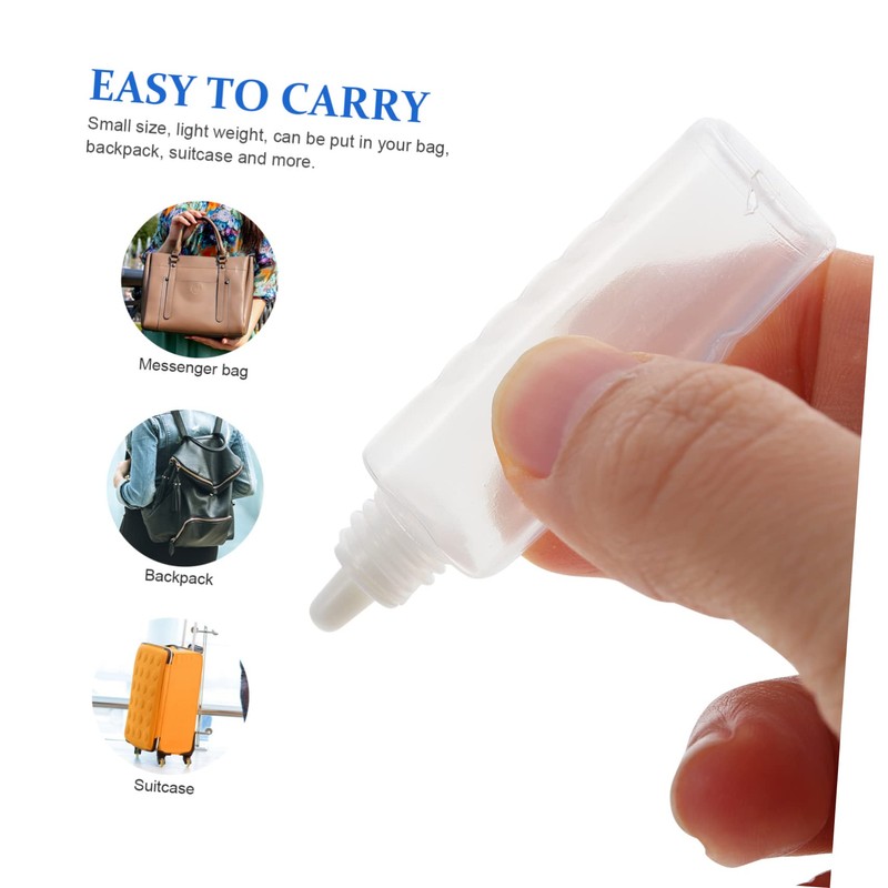 LALAFINA Care Tool 25pcs Mini Liquid Bottles Storage Screw Caps