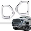 ALLGOOD Front Bumper Fog Light Bezel, Compatible with GMC Sierra