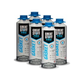 Great Stuff PRO Flexible Drywall Gasket 18 oz, One Component, Water Based, Air Cured, Drywall Sealant for Use Only with Great Stuff Pro Gasket Dispensing Gun (Pack of 6)