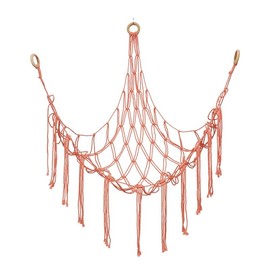 Storage Net Nursery Hanging Cuddly Toy Storage Net for Storage of Plush Toys (Pink)