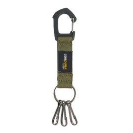 Finplus 0520655 Lee Cordura Recycled Polyester Carabiner Key Hook, Khaki