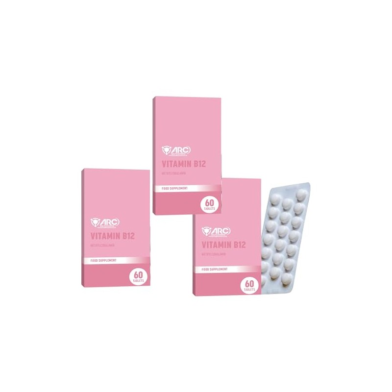 Vitamin B12 180 Tablets High Strength – 1000mcg Vegan B12