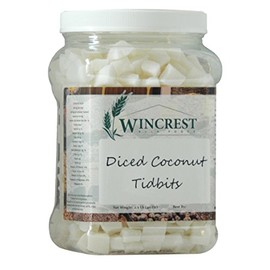 Diced Coconut Tidbits - 15mm - 2.5 Lb Economy Size Tub
