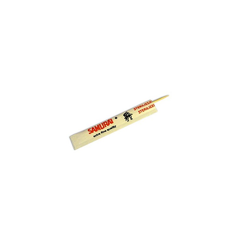 Samurai 341 CB Toothpicks Individually imbustati, Birch, Green, 6.6 x