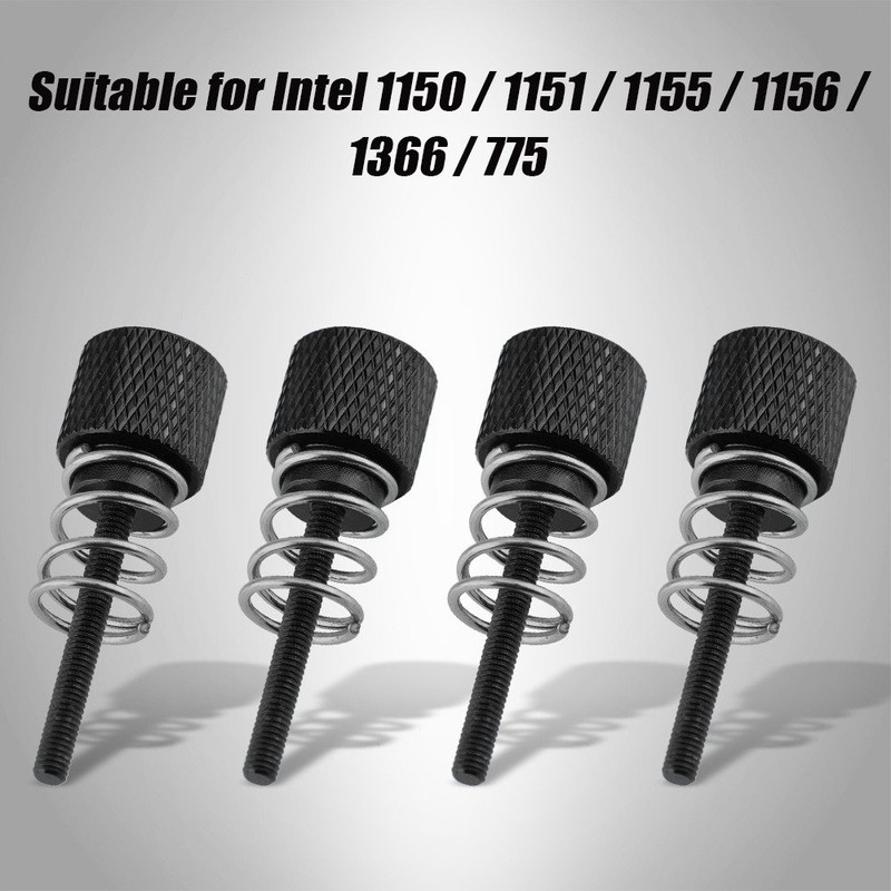 Zunate CPU Water Cooling Block Screw, 4 Pieces Aluminum CPU
