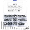 680 Piece M4 Screws Set, Hex Screws Nuts Set, Threaded