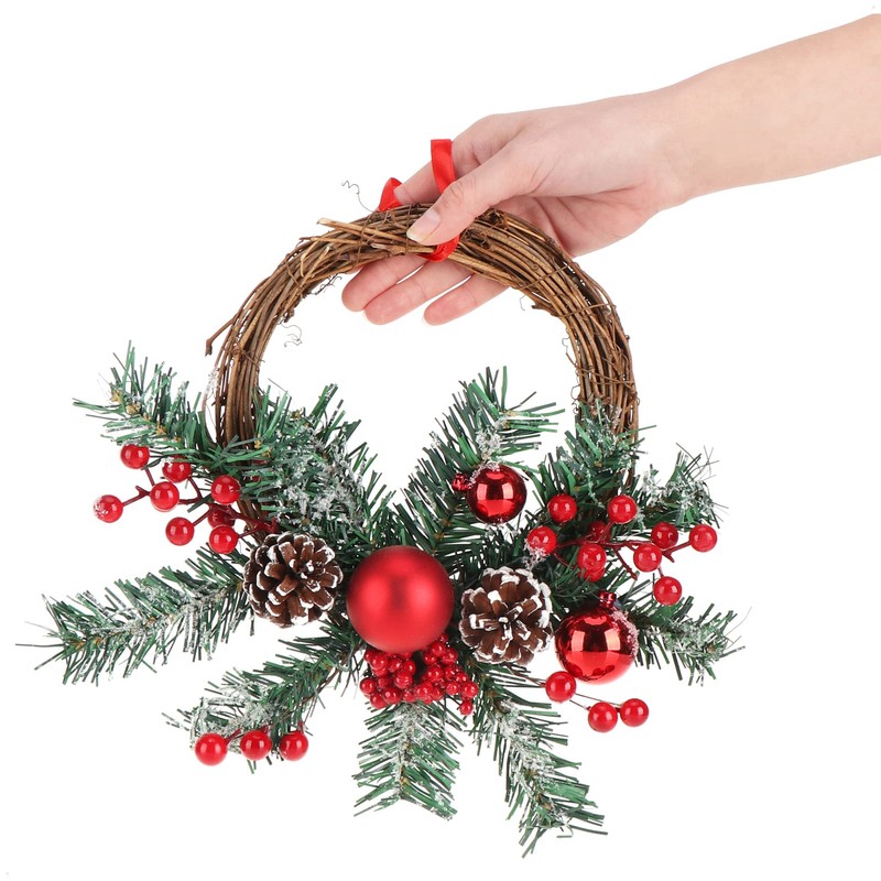 com-four® Christmas Hanger for Christmas Decoration - Advent Wreath for