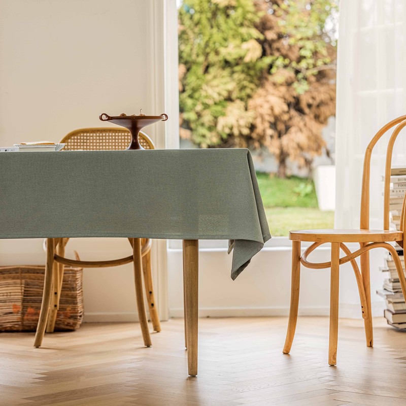Home Brilliant Wipeable Table Cloth 6ft, Polyester Tablecloth Hard-Wearing, Washable