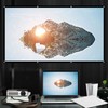 Projector Screen, 16:9 Thicken White Polyester Projector Curtain Non Crease