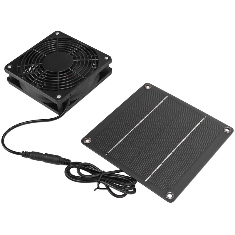 Solar Fan Effective Cooling Safety Protection Easily Install 3W 43.4CFM