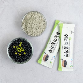 Ssarijae Sunsik Domestic rat-eye soybean powder black medicinal bean powder black soybean misut powder 25g, 20 pieces / 싸리재 선식 국산 쥐눈이 콩가루 검은 약콩 분말 검정콩 미숫가루 25g, 20개