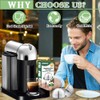 CAPMESSO Coffee Capsule, Reusable Vertuoline Pod Refillable Vertuo Capsules Stainless