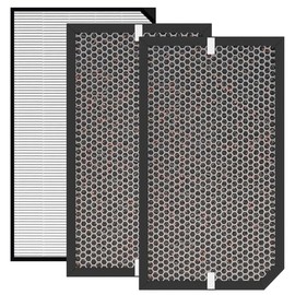 ZECARFA 5000/5500 Replacement Filters Compatible with 5000/5500 Air Purifi-ers, 1 High Efficiency,2 Carbon Filter Sets
