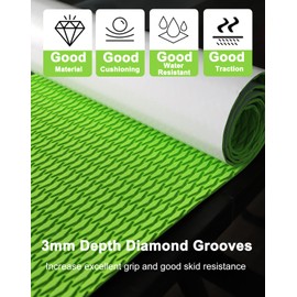 Hjdeck DIY Traction Deck Grip Mat Boat Flooring 47.2"x16.1" Trimmable EVA Foam Boat Decking Marine Carpet Kayak Surfboard SUP Paddle Board Skimboard Motorboat Swimming Pool Steps, for Jet Ski