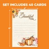 40 Thanksgiving I Am Thankful for Fill in Gratitude Cards-