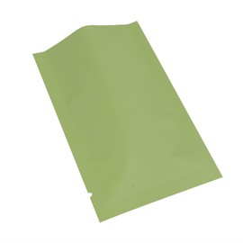 100x Premium Green Mylar Foil Open Top Pouch for Powder Spice Snack Storage Bags (8cm x 12cm)