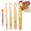 Large Crochet Hook Set 20Mm Rag Rug Handle Pillows Hats