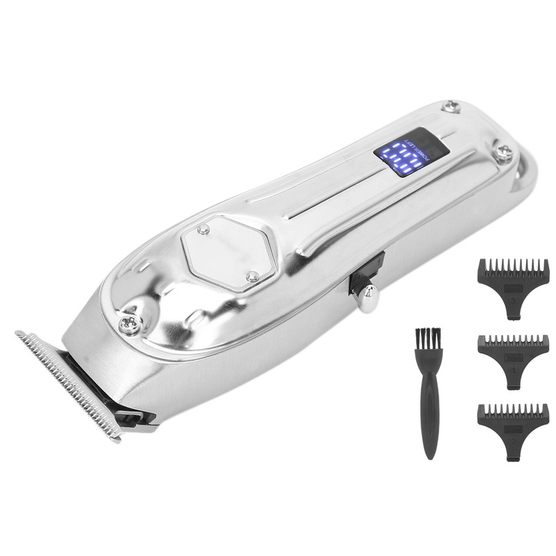 USB Rechaegeable Hair Clipper LCD Screen Electric Hair Styling Trimming