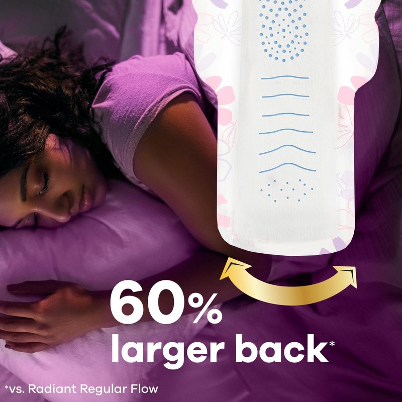 Always Radiant FlexFoam Pads for Women, Size , Extra Heavy