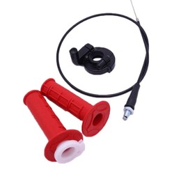 Namvo 7/8 inch Throttle Handle Grip Twist with Cable Assembly for ATV Quad Pit Dirt Bike 50 70 90 110 125cc Red