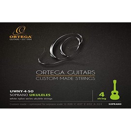 Ortega Guitars UWNY-4-SO Soprano Ukulele Strings High G Tuning
