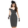 JenPen 5 Pcs Tea Party Dresses Vintage Rose Polka Dot
