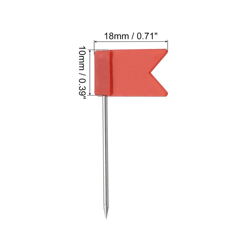 PATIKIL Flag Map Push Pins, 50 Pcs 1 Inch Travel