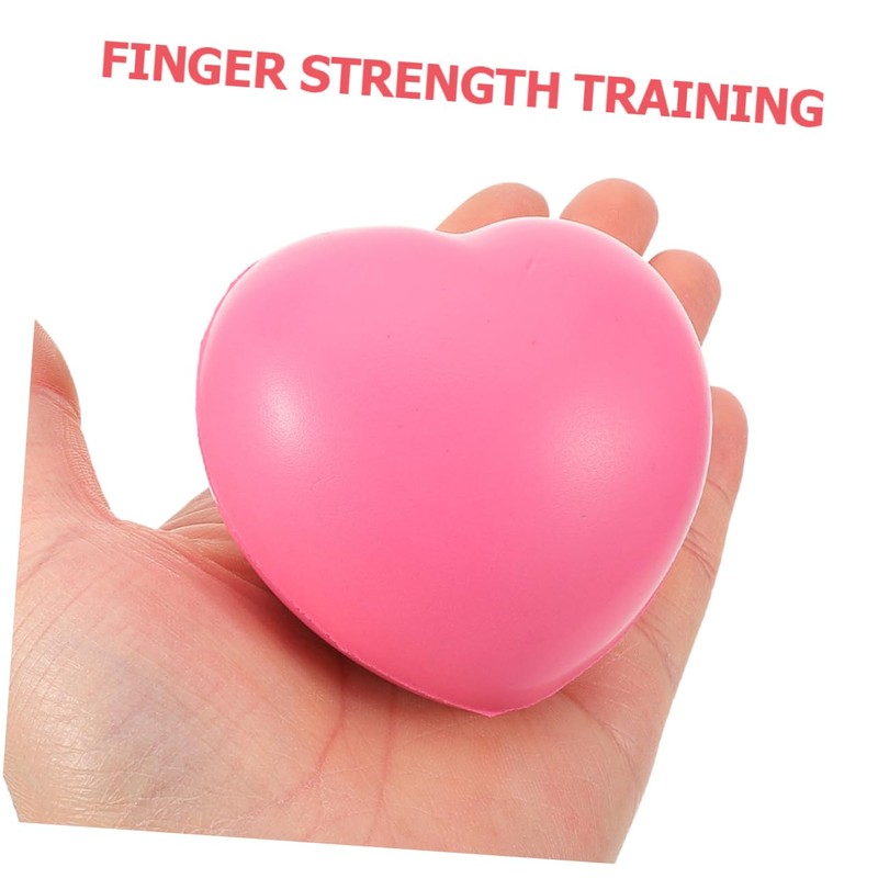 Healeved 4Pcs Heart Shaped Hand Exercise Balls for Elderly Durable