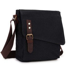 MayBlosom Kleine Messenger Bag, VONXURY wasserfeste Umhängetasche Canvas Crossbody Geldbörse für Frauen Männer