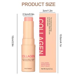 Collagen Boosting Moisture Balm Stick, Anti Wrinkles Sticks for Anti Wrinkles, Hydrating Moisturizers for Women and Girls, Hydrating Balm - Boost Collagen & Moisture For Face, Eyes, Neck (7g)