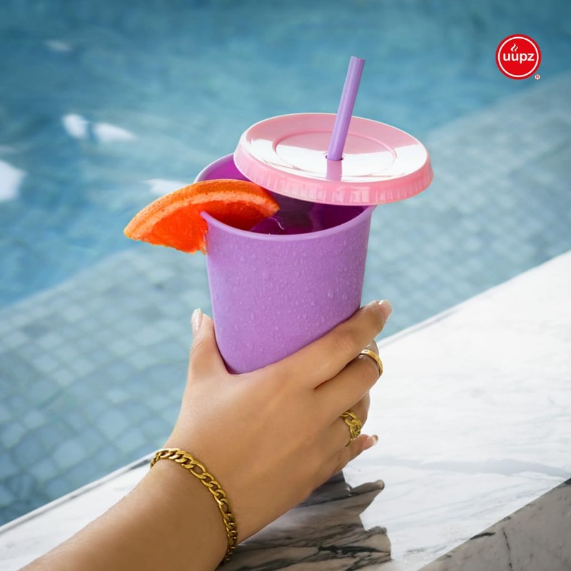 UUPZ Vasos de Plastico Reusable Set de 10, 20, 30,