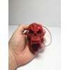 Aztec Death Whistle - Skull Blood Red