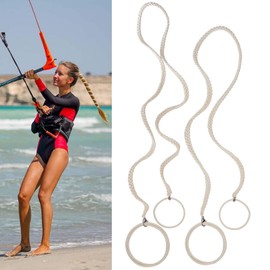 2 Packs (1PC 35"+1PC 25") Blonde Hair Ties for Women's Hair, Elastic Strong Hair Bands for Long Thick Curly Hair Anti Breakage Ponytails Holders for Swimming Diving Motorcycle Rides Skiing Surfing