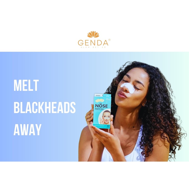 GENDA Blackhead Remover Nose Pore Strips for Deep Cleansing, Hydrocolloid