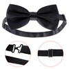 Men's Bow Tie for Wedding Party - Solid Color Adjustable