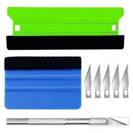 8 Pcs Car Vinyl Wrap Squeegee Smoothing Tools Efficient Application Vinyl Wrap Tool Kit Window Film Tools for Glass Film, Car Tint, Wallpaper Hanging