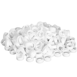 Zinkebol 100 PCS Cord Organizer, Silicone Rubber Bands Rings, Cable Straps Organizer Management, USB Holder Earphone Winder Wrapping, 15mm Diameter