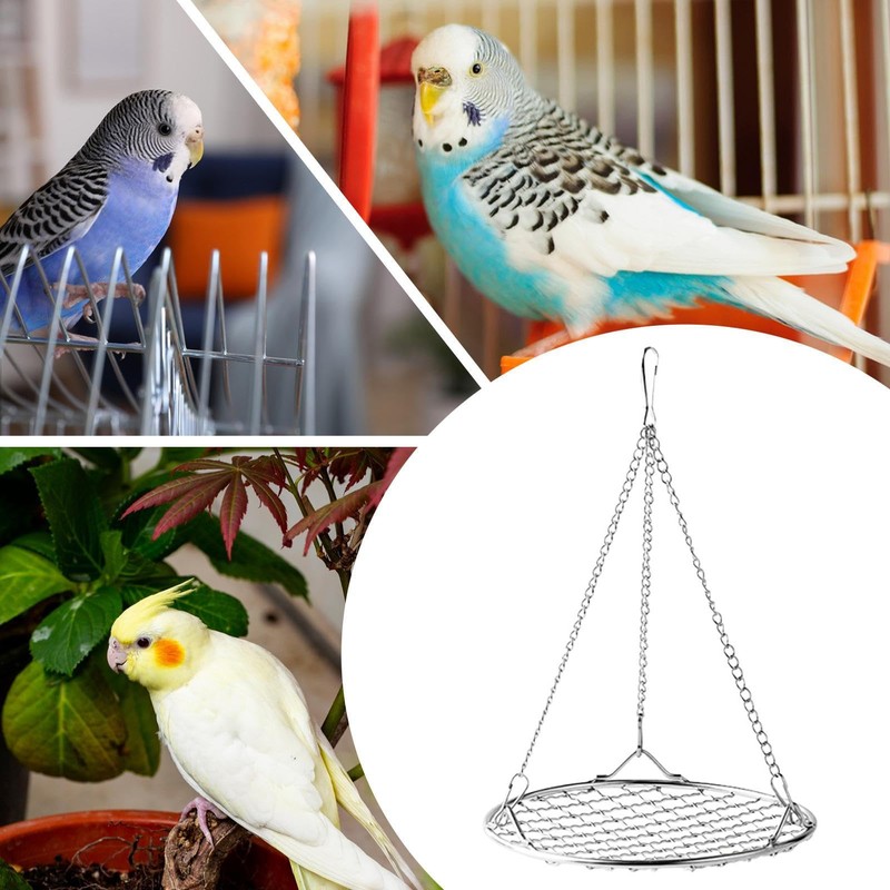 Bird Swing | Chew-Proof Hummingbird Swing,with Cooling Grid Design Stainless