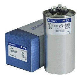 GE 25L261-80 + 10 uf MFD 370 Volt VAC Genteq® Replacement Round Dual Run Capacitor