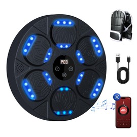 Kalaxy47 2025 Music Boxing Machine for Adults & Kids with Gloves - Wall-Mounted Bluetooth Trainer, 9 Modes & LED Display, Large-Size Smart Boxing Equipment for Home Gym & Family Fitness Gifts